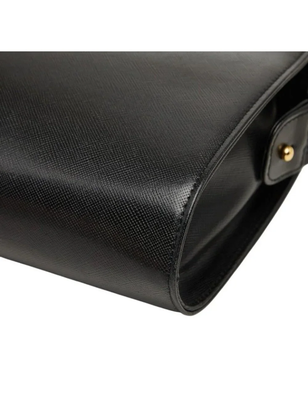 Saint Laurent Clutch Black Gold Leather